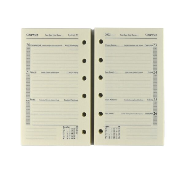 Okładka Organizer 05, czerwony ORS-05-45B/CZE/P Drops Office Collection